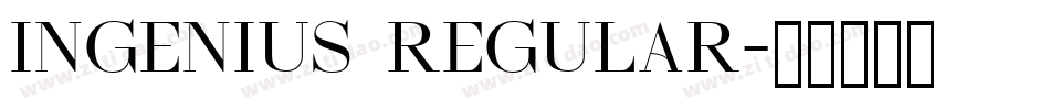 Ingenius Regular字体转换
